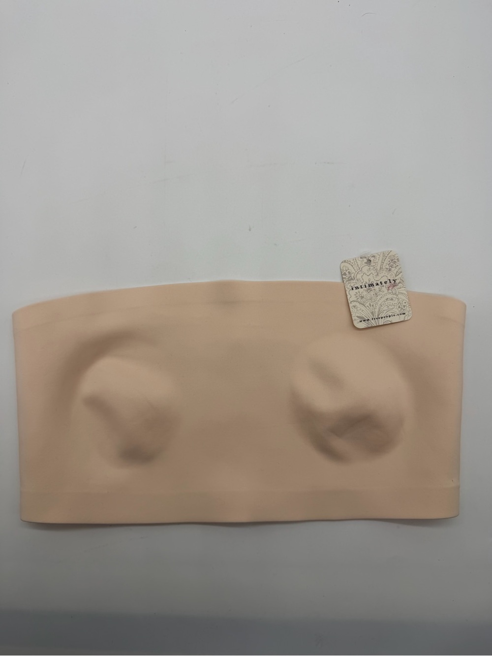 Intimately Free People Strapless Unlined Bandeau Bra Nude Size Small NWT